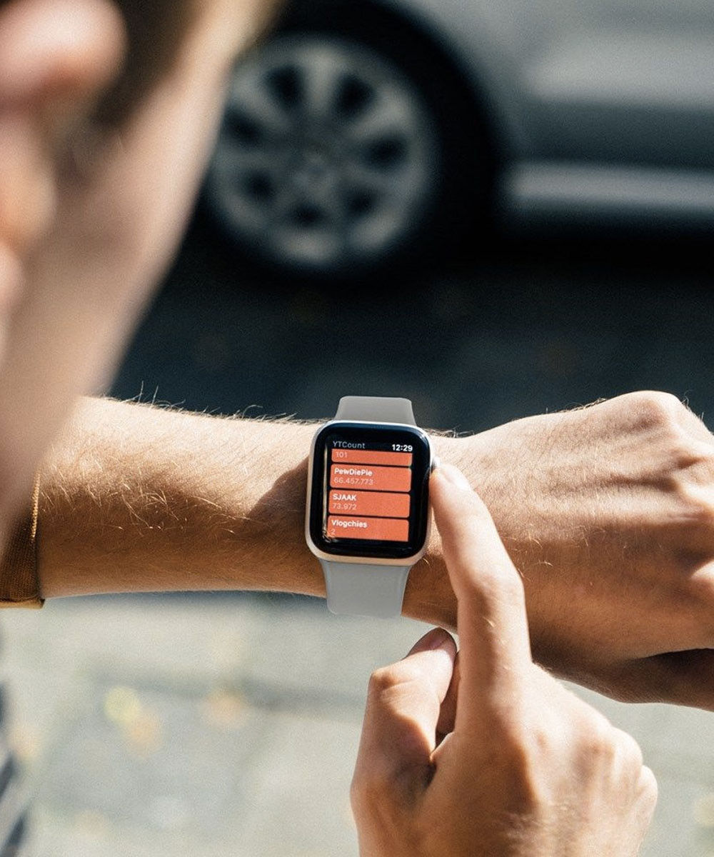 Geschikt voor Apple Watch 41MM / 40MM / 38MM Bandje Solo Loop Grijs (Maat: S) afbeelding 4
