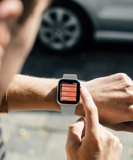 Geschikt voor Apple Watch 41MM / 40MM / 38MM Bandje Solo Loop Grijs (Maat: S) afbeelding 4