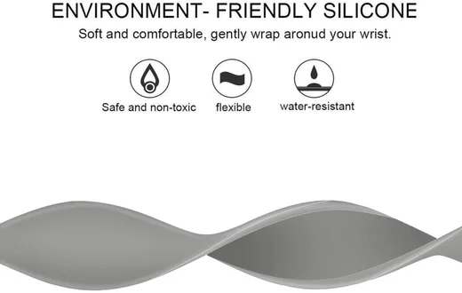 Geschikt voor Apple Watch 41MM / 40MM / 38MM Bandje Solo Loop Grijs (Maat: S) afbeelding 6