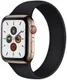 Apple Watch Bandje - 42MM/41MM/40MM/38MM - Solo Loop - Zwart (Maat: M) afbeelding 1