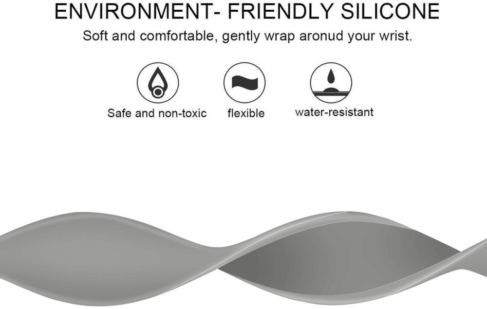 Geschikt voor Apple Watch 41MM / 40MM / 38MM Bandje Solo Loop Grijs (Maat: M) afbeelding 6