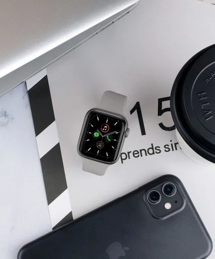 Geschikt voor Apple Watch 41MM / 40MM / 38MM Bandje Solo Loop Grijs (Maat: L) afbeelding 5