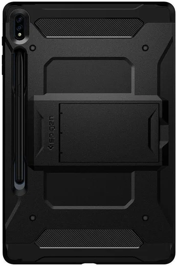 Spigen Tough Armor Pro Samsung Galaxy Tab S7 Plus Hoes Zwart afbeelding 2