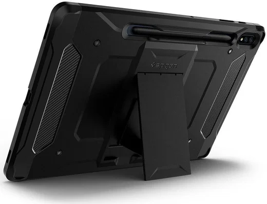 Spigen Tough Armor Pro Samsung Galaxy Tab S7 Plus Hoes Zwart afbeelding 3