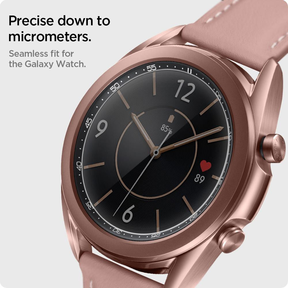 Spigen EZ Fit GLAS.tR SLIM - Samsung Galaxy Watch 3 41MM Screenprotector afbeelding 4