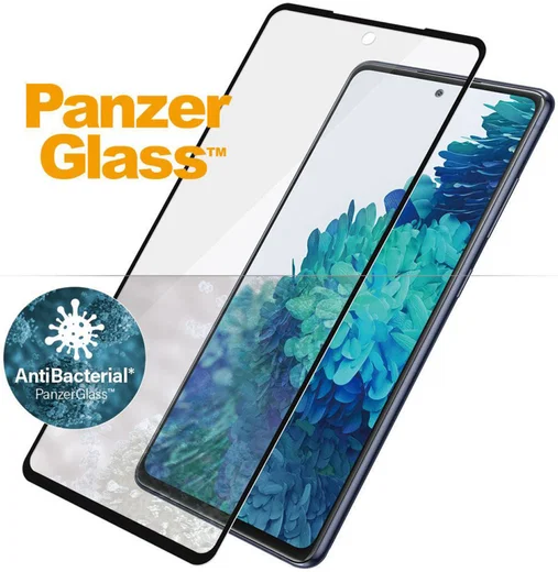 PanzerGlass Samsung Galaxy S20 FE Screenprotector Antibacterieel Zwart afbeelding 3