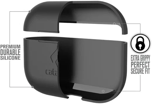 Catalyst Slim Case Apple Airpods Pro Siliconen Hoesje Zwart afbeelding 4