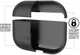 Catalyst Slim Case Apple Airpods Pro Siliconen Hoesje Zwart afbeelding 4