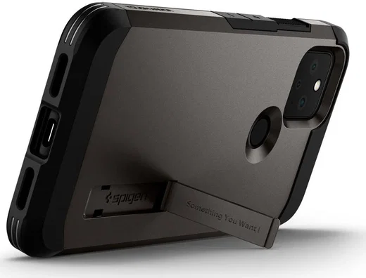 Spigen Tough Armor Google Pixel 5 Hoesje Gunmetal afbeelding 2