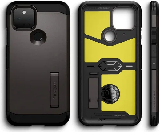 Spigen Tough Armor Google Pixel 5 Hoesje Gunmetal afbeelding 9
