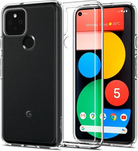 Spigen Crystal Hybrid Google Pixel 5 Hoesje Transparant afbeelding 1