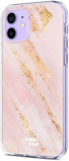 HappyCase Apple iPhone 12 Mini Hoesje Flexibel TPU Pink Marmer Print afbeelding 9