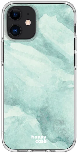 HappyCase Apple iPhone 12 Mini Hoesje Flexibel TPU Mint Marmer Print afbeelding 9