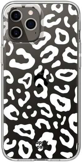 HappyCase Apple iPhone 12 Pro Hoesje Flexibel TPU Luipaard Print afbeelding 1