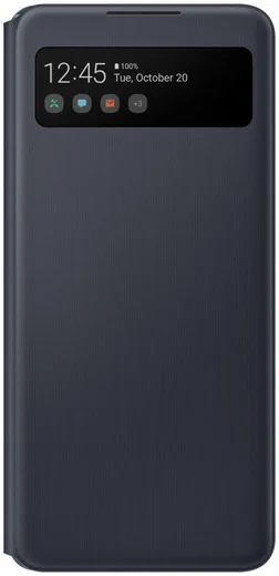 Origineel Samsung Galaxy A42 Hoesje Smart S View Cover Zwart afbeelding 3
