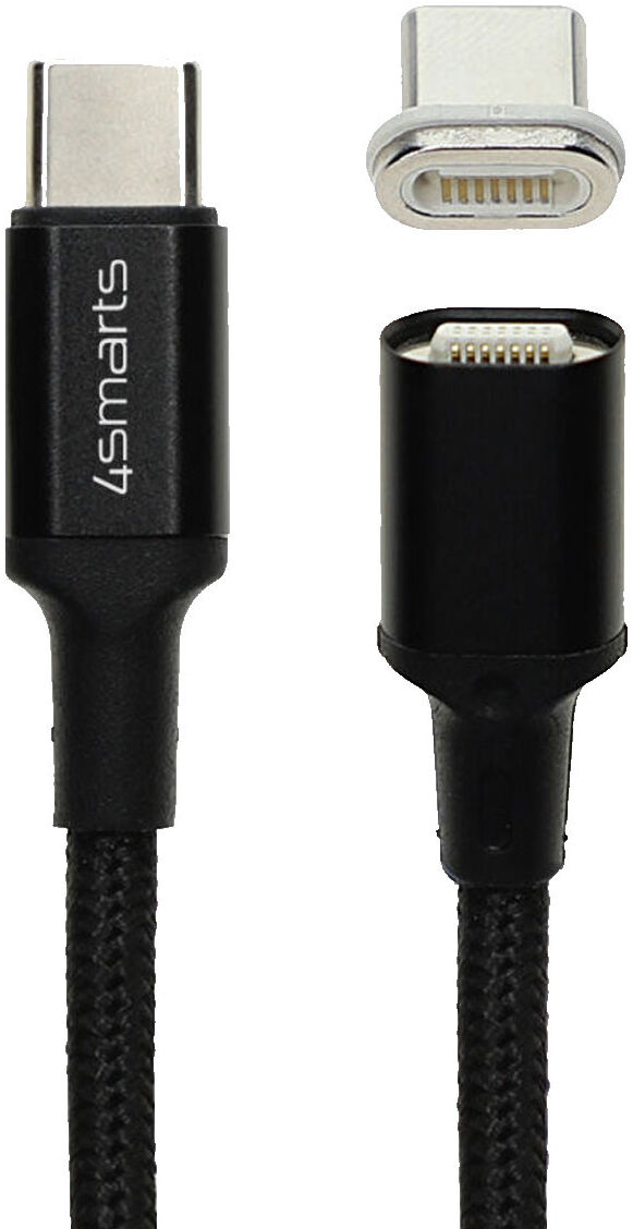 4smarts Magnetische 1.8 meter USB-C naar USB-C Oplaad en Data Kabel 5A afbeelding 1