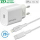 4smarts VoltPlug 20W USB-C Adapter met Lightning Kabel 1.5 Meter Wit afbeelding 3