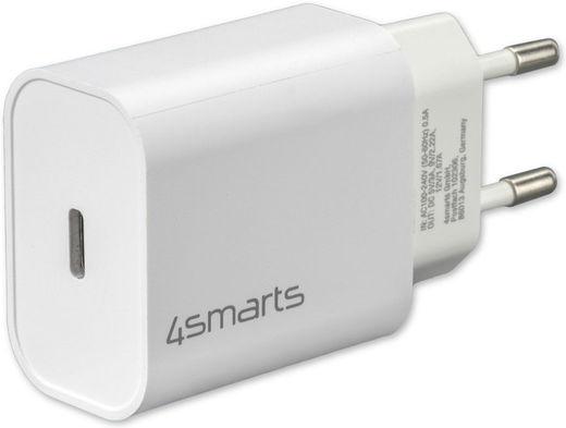 4smarts VoltPlug 20W USB-C Adapter met Lightning Kabel 1.5 Meter Wit afbeelding 2