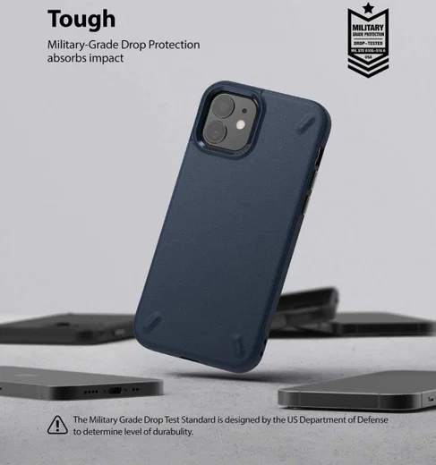 Ringke Onyx Apple iPhone 12 Mini Hoesje Flexibel TPU Blauw afbeelding 5