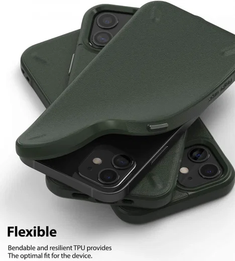 Ringke Onyx Apple iPhone 12 Mini Hoesje Flexibel TPU Groen afbeelding 4