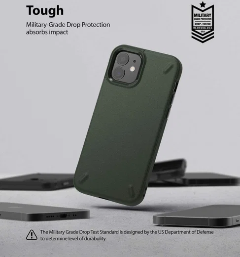 Ringke Onyx Apple iPhone 12 Mini Hoesje Flexibel TPU Groen afbeelding 5