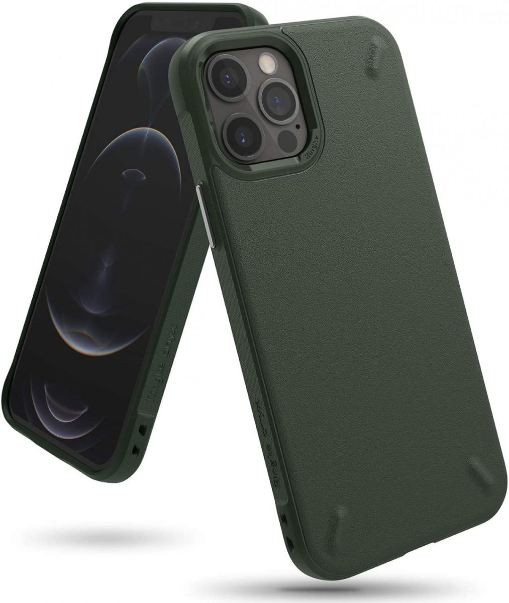 Ringke Onyx Apple iPhone 12 Pro Max Hoesje Flexibel TPU Groen afbeelding 1