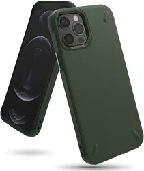 Ringke Onyx Apple iPhone 12 Pro Max Hoesje Flexibel TPU Groen afbeelding