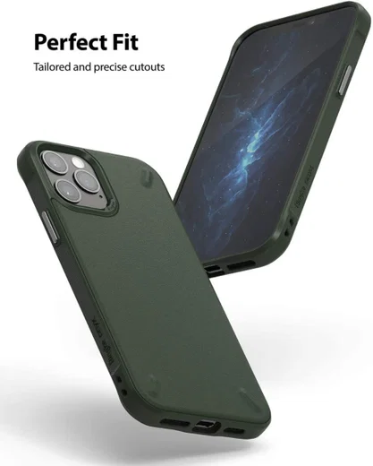Ringke Onyx Apple iPhone 12 Pro Max Hoesje Flexibel TPU Groen afbeelding 2