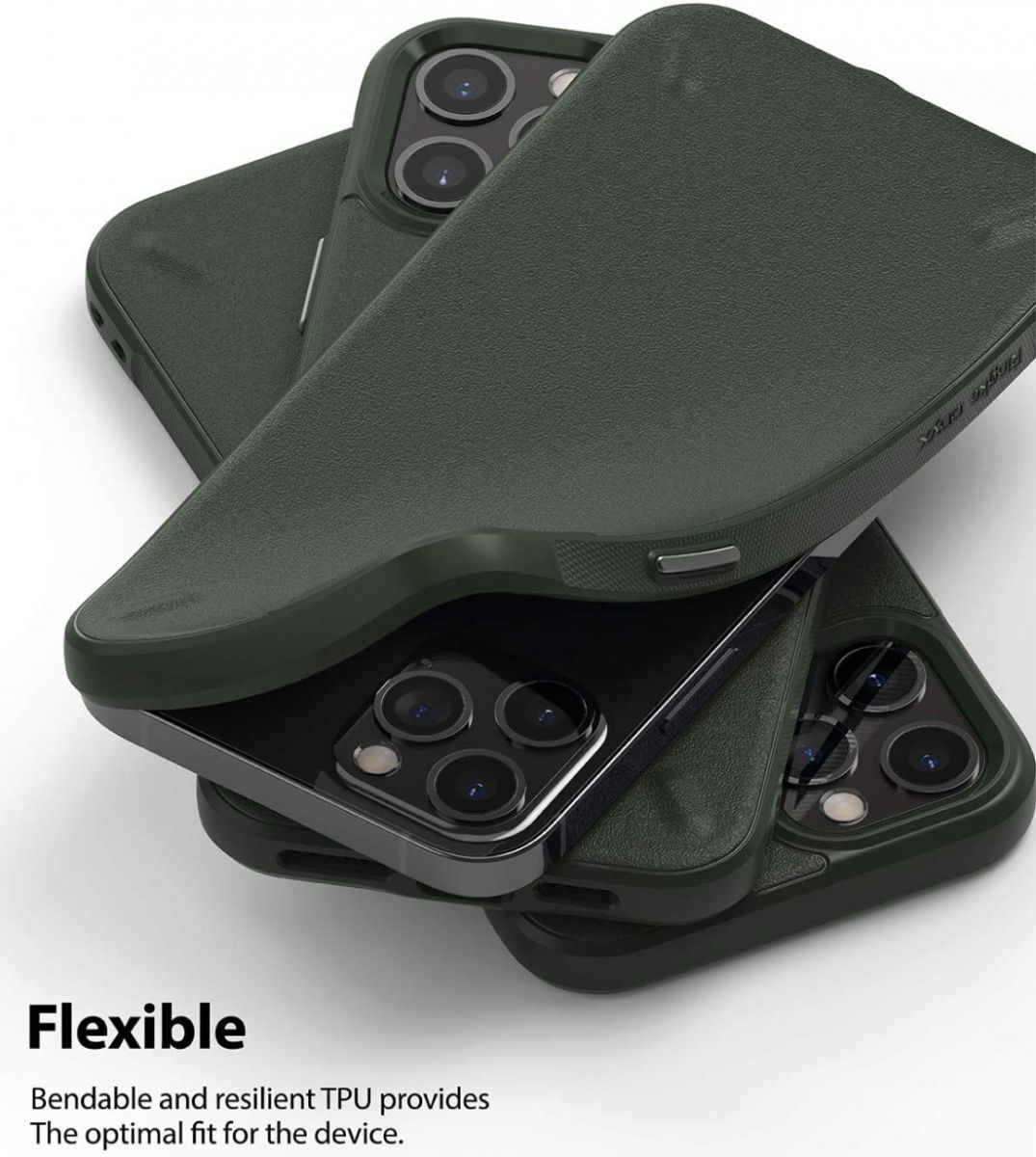 Ringke Onyx Apple iPhone 12 Pro Max Hoesje Flexibel TPU Groen afbeelding 3