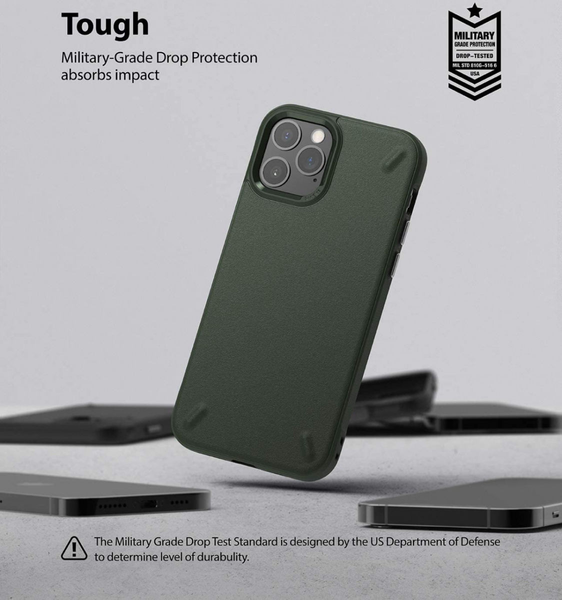 Ringke Onyx Apple iPhone 12 Pro Max Hoesje Flexibel TPU Groen afbeelding 4