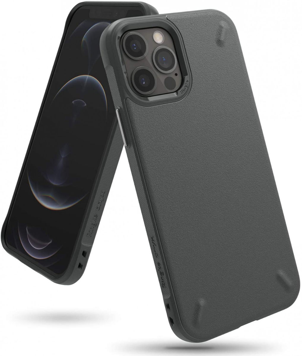 Ringke Onyx Apple iPhone 12 Pro Max Hoesje Flexibel TPU Grijs afbeelding 1