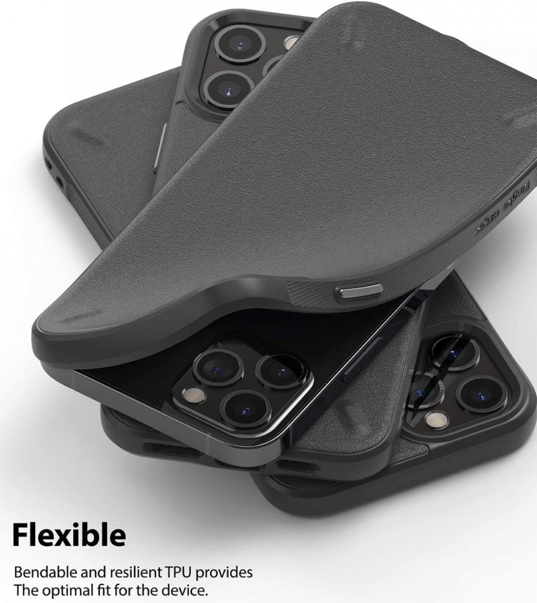 Ringke Onyx Apple iPhone 12 Pro Max Hoesje Flexibel TPU Grijs afbeelding 3