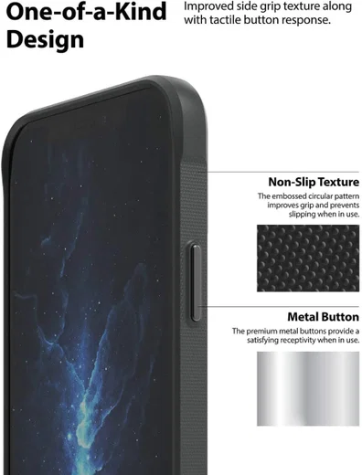 Ringke Onyx Apple iPhone 12 Pro Max Hoesje Flexibel TPU Grijs afbeelding 5