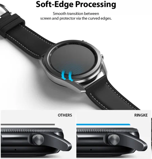 Ringke ID Glass Samsung Galaxy Watch 3 45MM Screen Protector (4-Pack) afbeelding 9