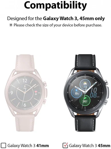 Ringke ID Glass Samsung Galaxy Watch 3 45MM Screen Protector (4-Pack) afbeelding 12
