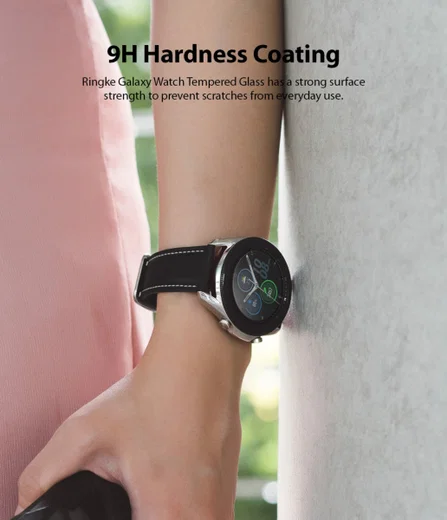 Ringke ID Glass Samsung Galaxy Watch 3 45MM Screen Protector (4-Pack) afbeelding 5