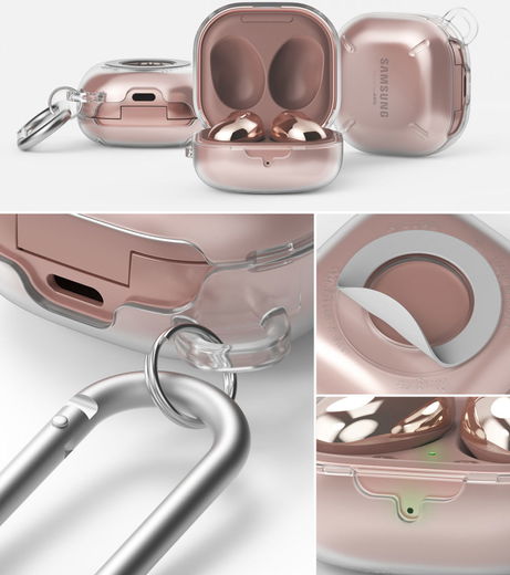 Ringke Slim X Samsung Galaxy Buds Live/Pro/Buds 2 Hoesje Transparant afbeelding 12