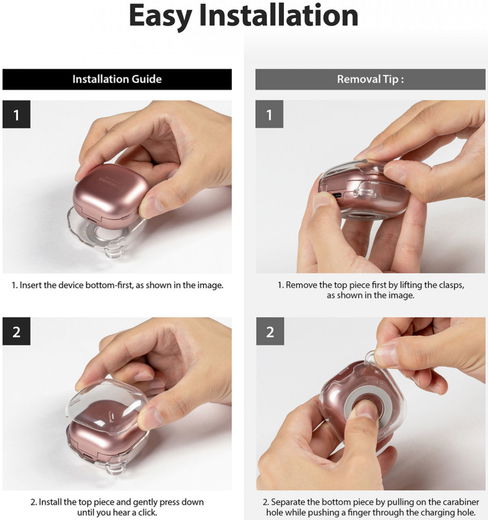 Ringke Slim X Samsung Galaxy Buds Live/Pro/Buds 2 Hoesje Transparant afbeelding 13