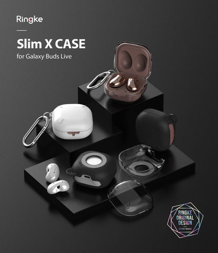 Ringke Slim X Samsung Galaxy Buds Live/Pro/Buds 2 Hoesje Transparant afbeelding 8