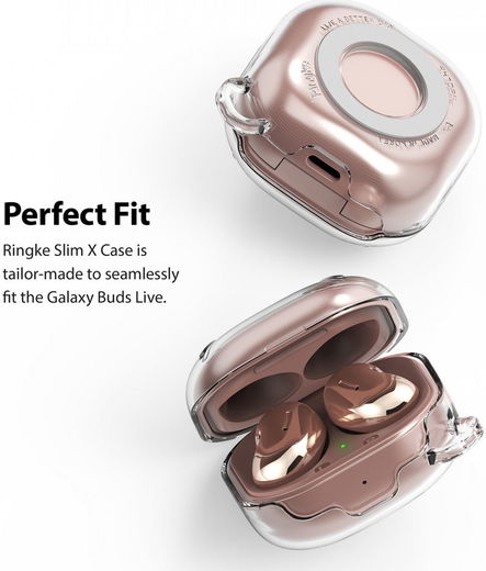 Ringke Slim X Samsung Galaxy Buds Live/Pro/Buds 2 Hoesje Transparant afbeelding 7