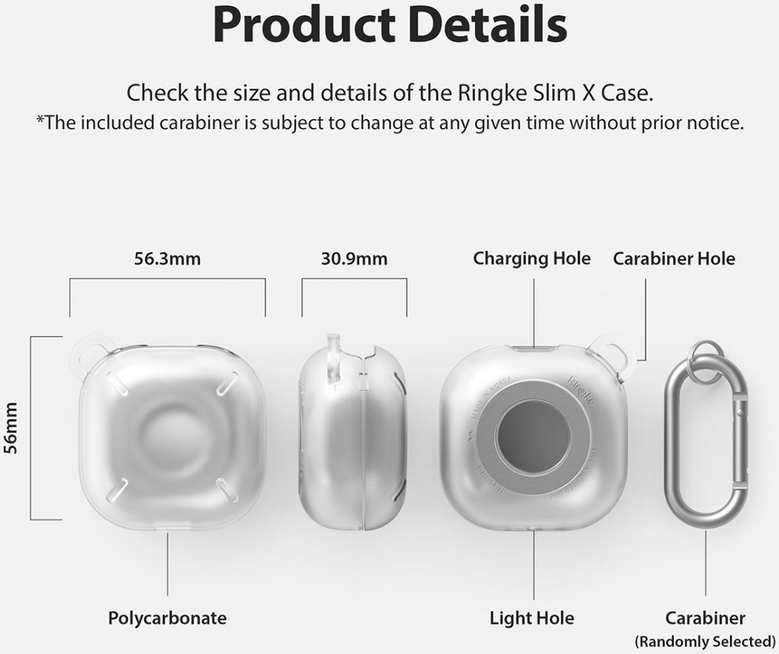 Ringke Slim X Samsung Galaxy Buds Live/Pro/Buds 2 Hoesje Zwart afbeelding 16