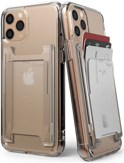 Ringke Universele Kaart Houder voor Twee Pasjes Transparant afbeelding 1