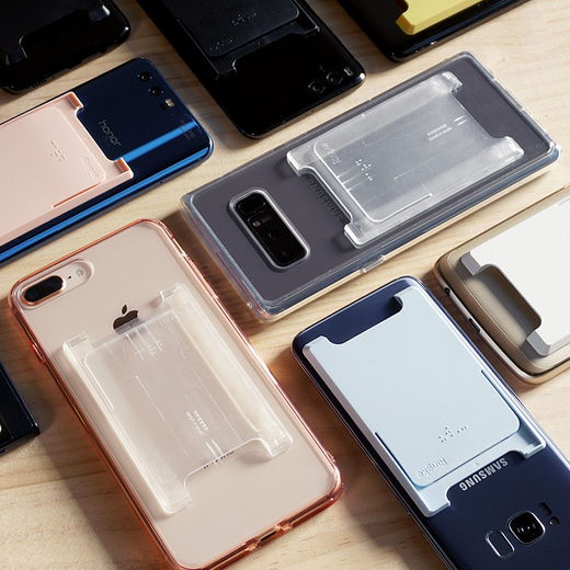 Ringke Universele Kaart Houder voor Twee Pasjes Transparant afbeelding 4