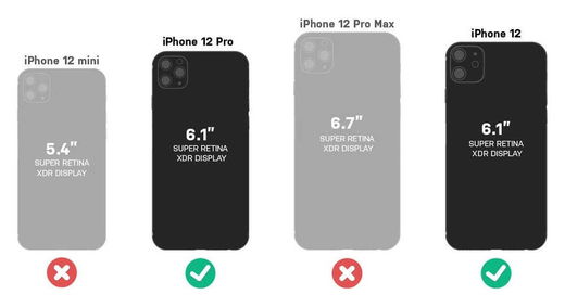 OtterBox Defender Apple iPhone 12 / 12 Pro Hoesje Zwart afbeelding 6