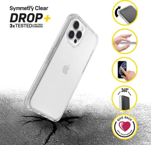OtterBox Symmetry Series iPhone 12 Pro Max Hoesje Transparant afbeelding 4