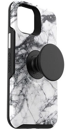 OtterBox Otter + Pop Symmetry iPhone 12 Mini Hoesje Wit Marmer afbeelding 4