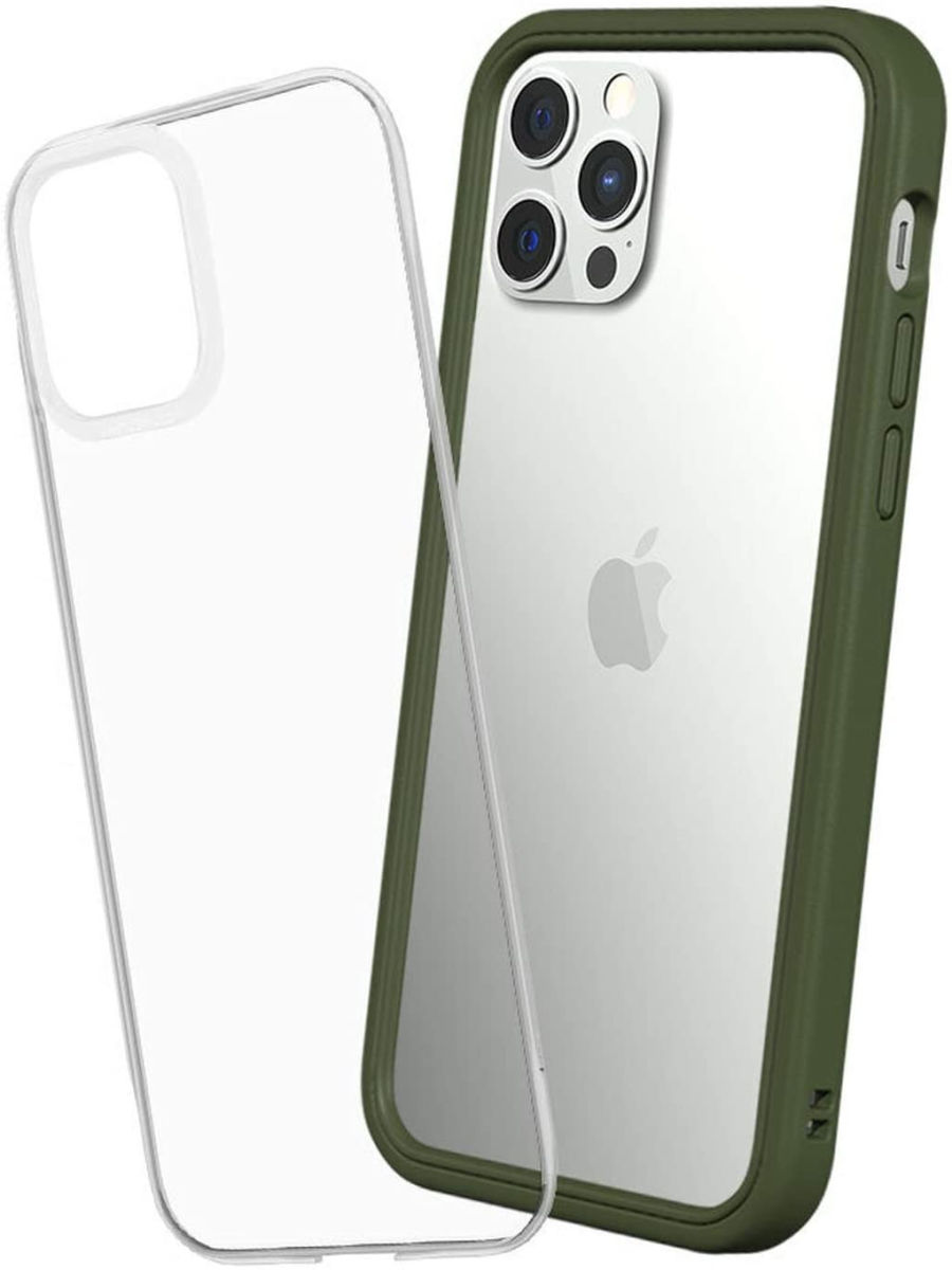 RhinoShield Mod NX Apple iPhone 12 / 12 Pro Hoesje Bumper Groen afbeelding 1
