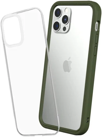 RhinoShield Mod NX Apple iPhone 12 / 12 Pro Hoesje Bumper Groen afbeelding 1