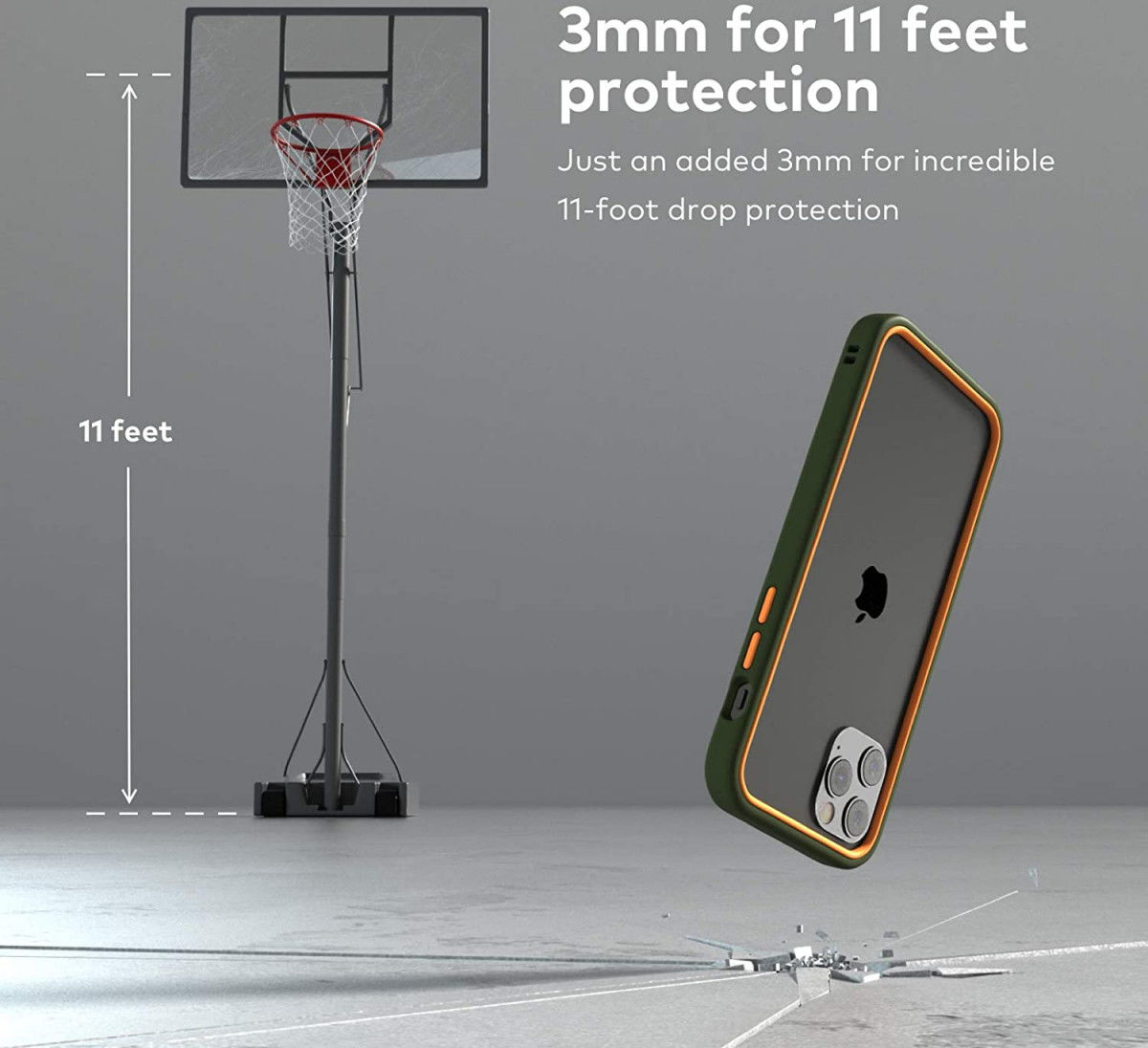 RhinoShield Mod NX Apple iPhone 12 / 12 Pro Hoesje Bumper Groen afbeelding 5