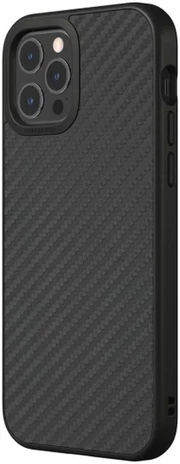 RhinoShield SolidSuit Apple iPhone 12 / 12 Pro Hoesje Carbon Fiber afbeelding 2
